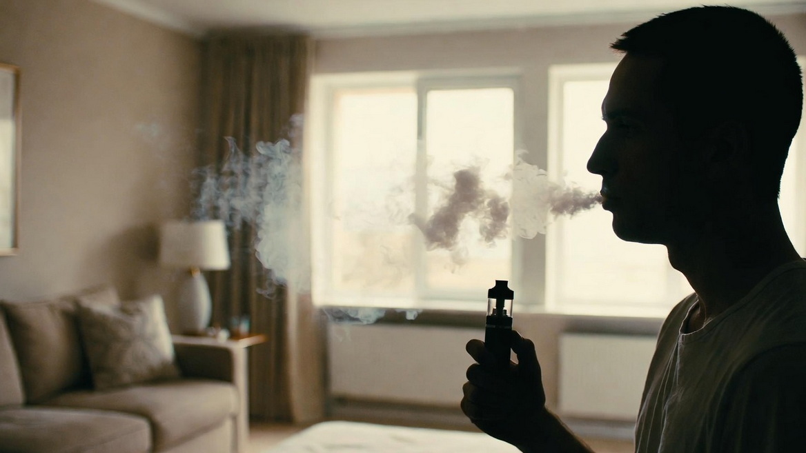 Vape Aerosol In A Modern Living Room Vape Aerosol In A Modern Living Room