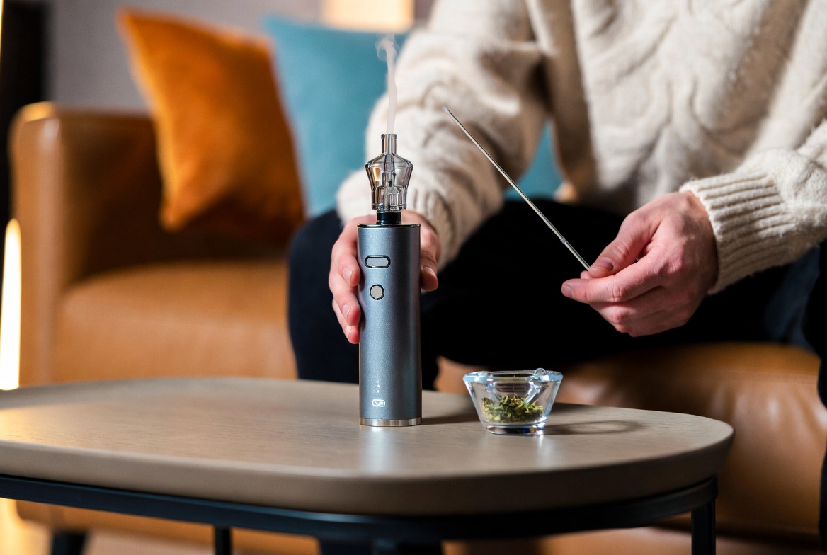 Dry Herb Vaping Session