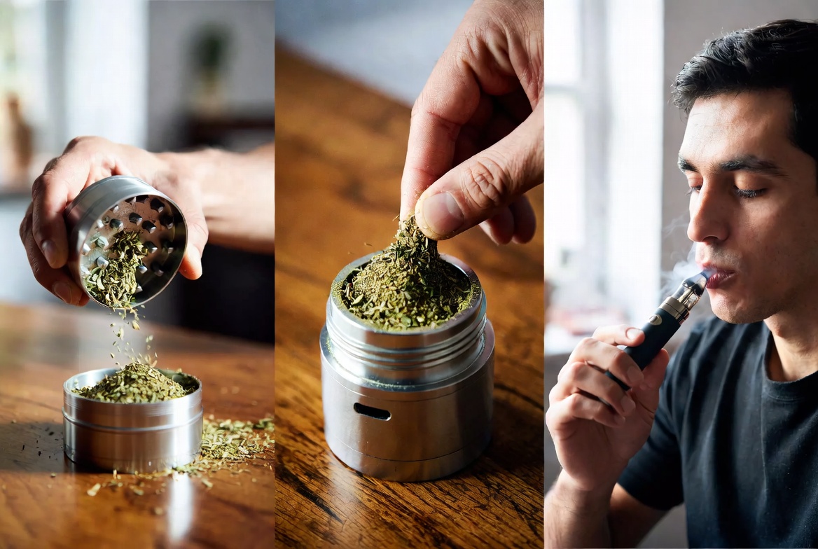 Grinding Packing And Vaping Process