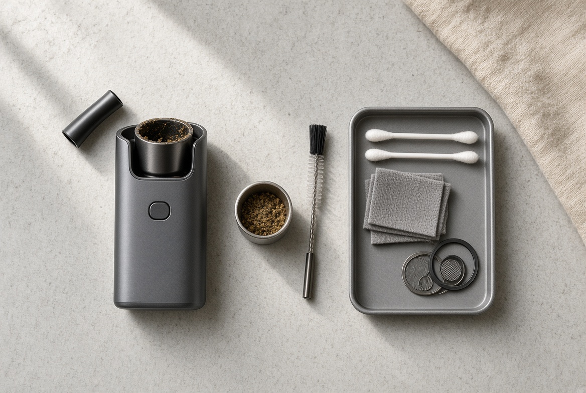 Clean Portable Vape Setup